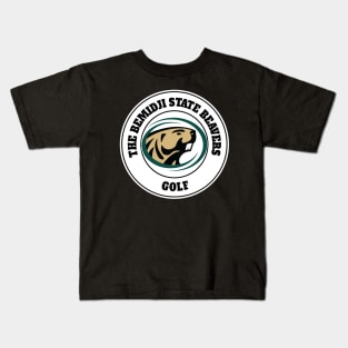 the classic golf team bemidji white background Kids T-Shirt